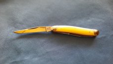 Rough Ryder Classic Carbon Yellow Handle Toothpick  RR1744