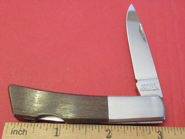 Gerber Silver Knight Wood Handle 