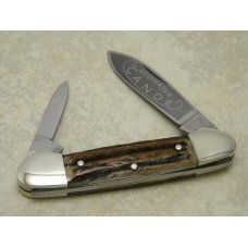 AG Russel Co Springdale Ark Germany Stag Mohawk Canoe Knife