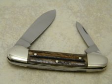 A.G. Russel Co. Springdale, Ark. Germany Stag Mohawk Canoe Knife