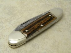 A.G. Russel Co. Springdale, Ark. Germany Stag Mohawk Canoe Knife