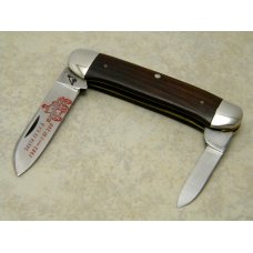Bob White made by Queen Cutlery USA for Bruce Voyles Wood Canoe Knife - Santa Fe VFD 1982