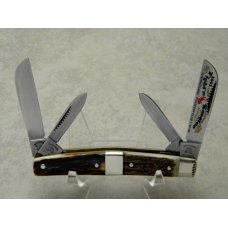 Fightn Rooster Frank Buster Germany Stag Barehead Cigar Band Congress Knife c2001 - 1 of 100