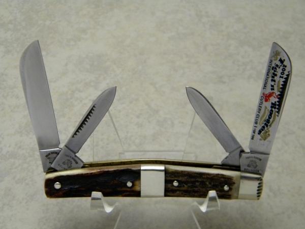 Fight'n Rooster Frank Buster Germany Stag Barehead Cigar Band Congress Knife c.2001 - 1 of 100