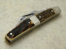 Fight'n Rooster Frank Buster Germany Stag Barehead Cigar Band Congress Knife c.2001 - 1 of 100