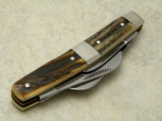 Fight'n Rooster Frank Buster Germany Stag Barehead Cigar Band Congress Knife c.2001 - 1 of 100