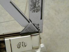 Fight'n Rooster Frank Buster Cutlery Co. Germany Stag "Souther Bound 1 of 300" Barlow Knife 
