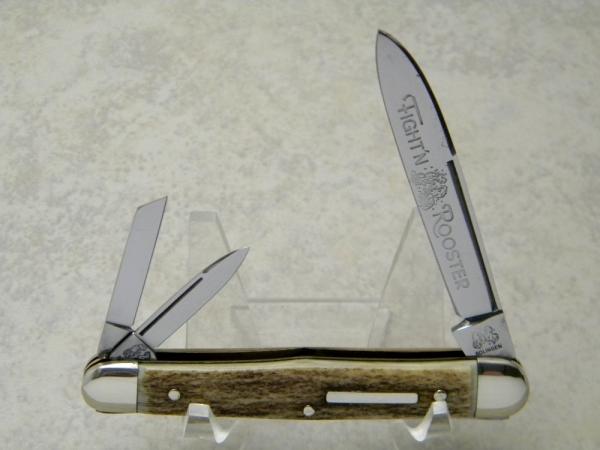 Fight'n Rooster Frank Buster Cutlery Germany Stag Whittler Knife Fight'n Rooster Frank Buster Cutlery Germany Stag Whittler Knife