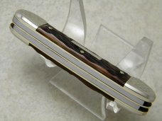 Fight'n Rooster Frank Buster Cutlery Co. Germany Bone 3 Blade Canoe Knife