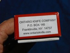 Ontario Apache tac-1 Knife, USA made Button Lock