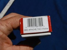 Ontario Apache tac-1 Knife, USA made Button Lock