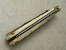 Bulldog Brand Germany 1st Generation Stag Calf Roper Large Leverlock Lockback Knife - 1 of 100