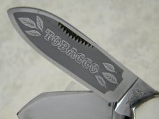 Bulldog Brand Germany 1st Generation Stag Tobacco 3 Blade Canoe Knife c.1986 - 1 of 294