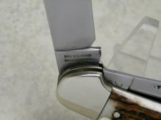 Bulldog Brand Germany 1st Generation Stag Tobacco 3 Blade Canoe Knife c.1986 - 1 of 294