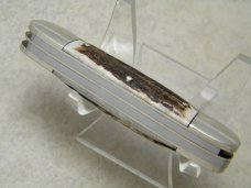 Bulldog Brand Germany 1st Generation Stag Tobacco 3 Blade Canoe Knife c.1986 - 1 of 294