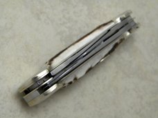 Bulldog Brand Germany 1st Generation Stag Tobacco 3 Blade Canoe Knife c.1986 - 1 of 294