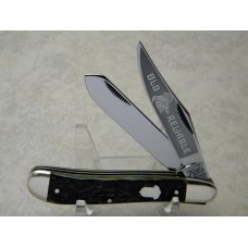 Bulldog Brand Germany 1st Generation Green Bone Old Reliable Dogleg Trapper Knife - 1 of 300