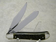 Bulldog Brand Germany 1st Generation Green Bone Old Reliable Dogleg Trapper Knife - 1 of 300