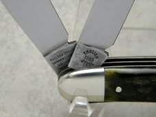 Bulldog Brand Germany 1st Generation Green Bone Old Reliable Dogleg Trapper Knife - 1 of 300