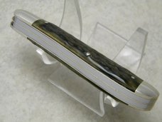Bulldog Brand Germany 1st Generation Green Bone Old Reliable Dogleg Trapper Knife - 1 of 300