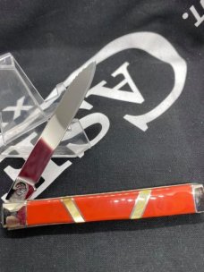 case exotic dr's knife with gorgeous spiny oyster handles