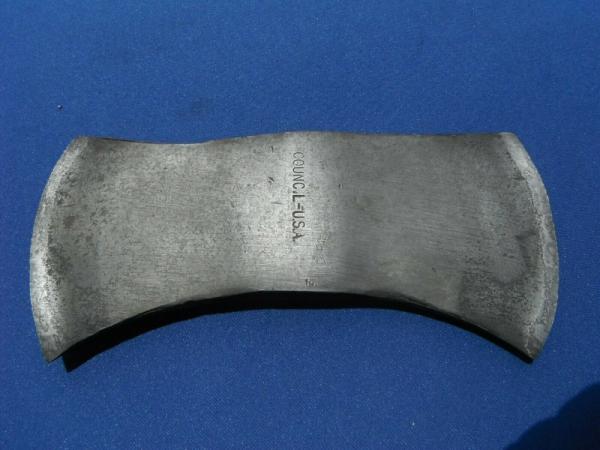 COUNCIL DOUBLE BIT AXE HEAD 3 1/2 POUNDS VINTAGE LOGGING CAMP CABIN VINTAGE USA! COUNCIL DOUBLE BIT AXE HEAD 3 1/2 POUNDS VINTAGE LOGGING CAMP CABIN VINTAGE USA!