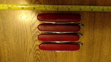  Vintage SABRE U.S.A Knife LOT 4 Pcs Multi Tool w/scissors Army Knife Never used