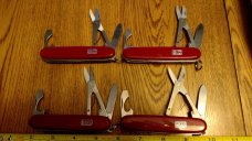  Vintage SABRE U.S.A Knife LOT 4 Pcs Multi Tool w/scissors Army Knife Never used