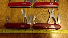  Vintage SABRE U.S.A Knife LOT 4 Pcs Multi Tool w/scissors Army Knife Never used