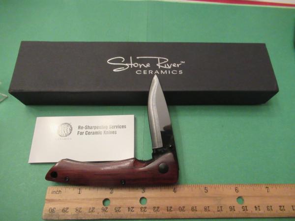 Stone River Ceramic Folding Knife Item # SRG2SWARG