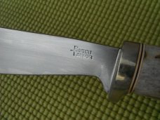 Butch Taylor Custom Knives Fixed Blade Knife, Beautiful Stag handle!  Made in the USA!