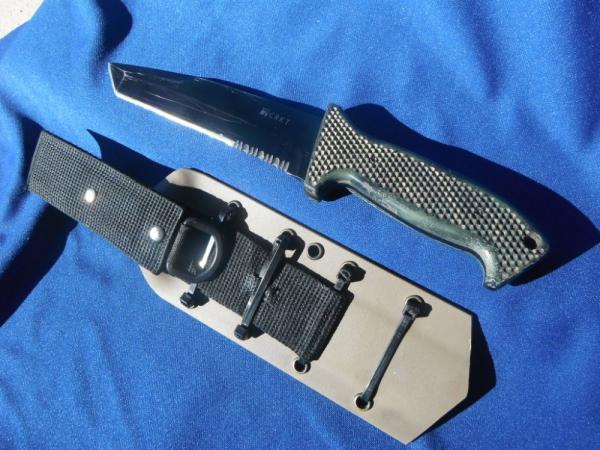 DISCONTINUED M60 SOFTB- Tanto Pt./ Combo Edge - Columbia River M60-14PK, Combat Knife Kydex sheath DISCONTINUED M60 SOFTB- Tanto Pt./ Combo Edge - Columbia River M60-14PK, Combat Knife Kydex sheath