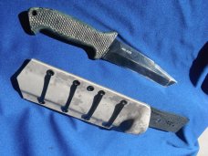 DISCONTINUED  M60 SOFTB- Tanto Pt./ Combo Edge - Columbia River M60-14PK,  Combat Knife Kydex sheath