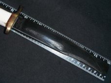 KARL PETERS JR SOLINGEN GERMANY VINTAGE HUNTING BOWIE KNIFE WITH SHEATH