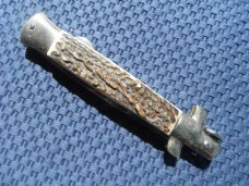 Mint NOS Italian Falcon Stiletto Style Beautiful  Stag Handles 9"discontinued Made In Italy