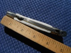 Mint NOS Italian Falcon Stiletto Style Beautiful  Stag Handles 9"discontinued Made In Italy