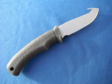 GERBER GATOR FIXED BLADE HUNTING KNIFE GUT HOOK MADE IN USA FULL TANG W/ SHEATH 