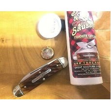 GEC #35 Bar Tool Knife Beer & Sausage Autumn Leaf Jigged Tidioute Cutlery 352320