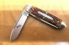 GEC #35 Bar Tool Knife Beer & Sausage Autumn Leaf Jigged Tidioute Cutlery 352320