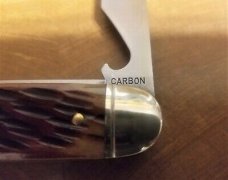 GEC #35 Bar Tool Knife Beer & Sausage Autumn Leaf Jigged Tidioute Cutlery 352320