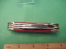 Bulldog Brand Standing Dog 1996 Red Bone 5 Blade Sowbelly 