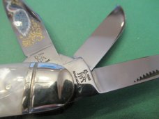 Bulldog Brand Mother of Pearl Peacock 5 Blade Sowbelly 