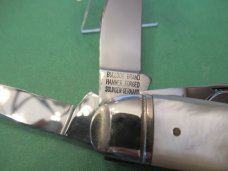 Bulldog Brand Mother of Pearl Peacock 5 Blade Sowbelly 