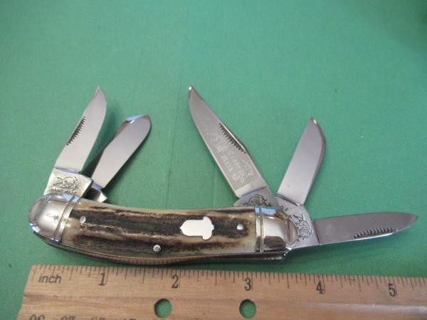 Bulldog Brand Stag 1984 Sowbelly 5 Blades