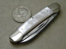 Fight'n Rooster Frank Buster Cutlery Co. Germany Pearl 4 Blade Canoe Knife