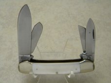Fight'n Rooster Frank Buster Cutlery Co. Germany Pearl 4 Blade Canoe Knife