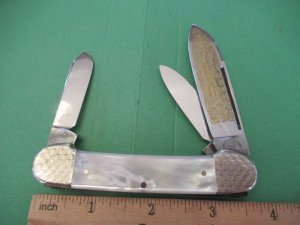 Palmetto Cutlery Pearl Whittler Canoe 1977