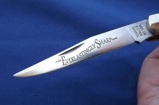 NOS Schrade Walden 1194G Knife USA Collectors Trapper Red Bone Handles W/Package