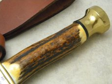 Case XX USA Stag Kodiak Hunter Fixed Blade Sheath Knife in Box Pre-1979.