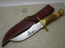 Case XX USA Stag Kodiak Hunter Fixed Blade Sheath Knife in Box Pre-1979.